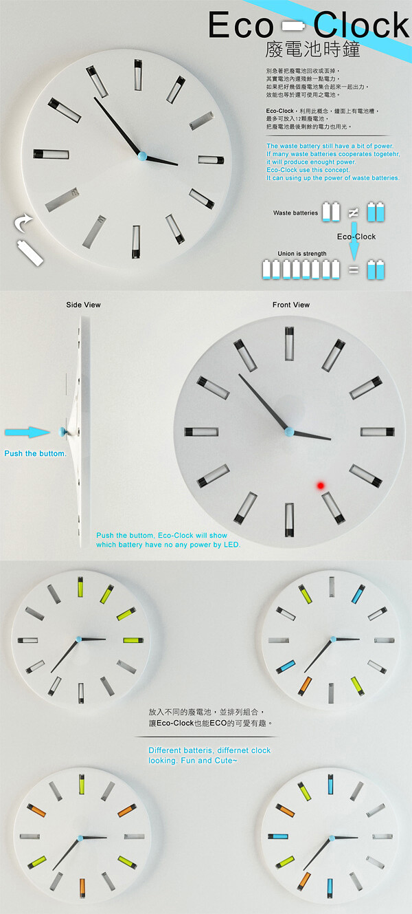 创意节能时钟