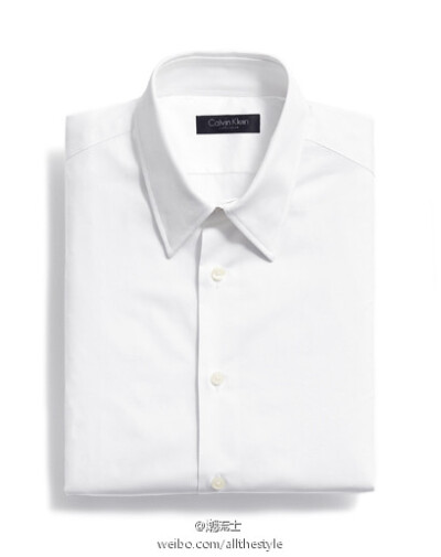 Calvin Klein Collection White Slim Fit Dress Shirt