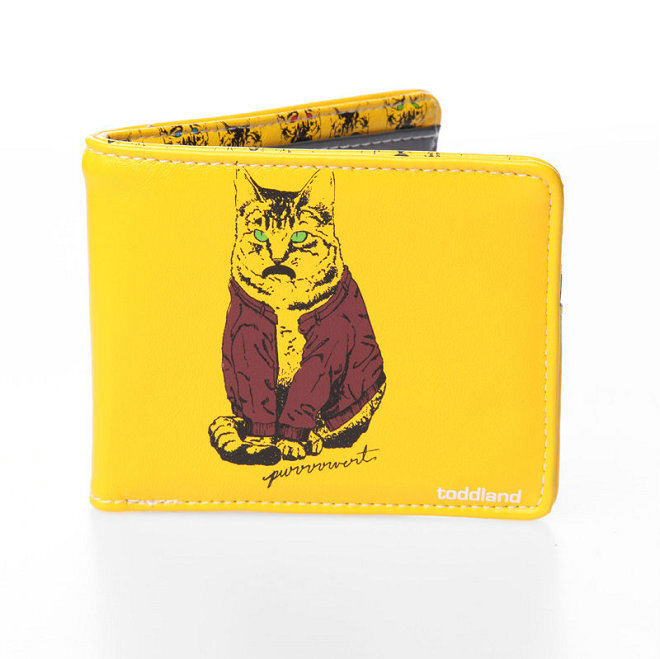 Kitty Cat Mustache Wallet