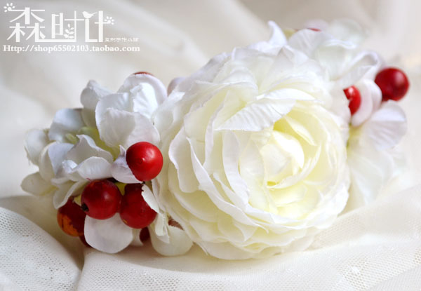 【森时计】森林系•原创手作新娘伴手花/腕花手链手镯