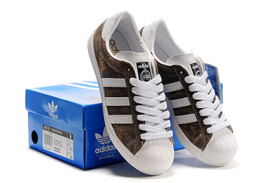 Adidas Superstar 80s 棕色蛇纹