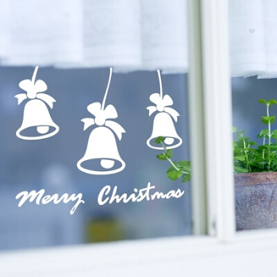 飞彩墙贴纸 圣诞节小铃铛 窗户玻璃浪漫超可爱百搭款圣诞装饰贴