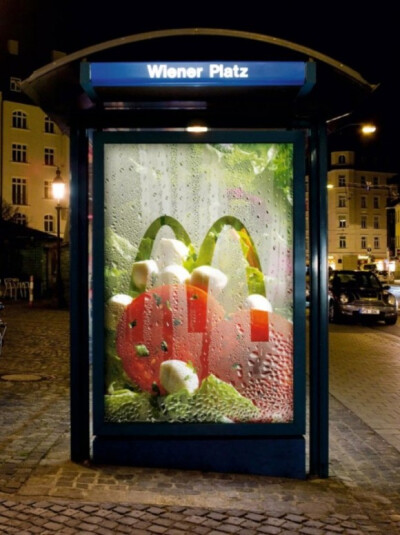 新鲜的蔬菜到了~！。。。。。麦当劳创意广告