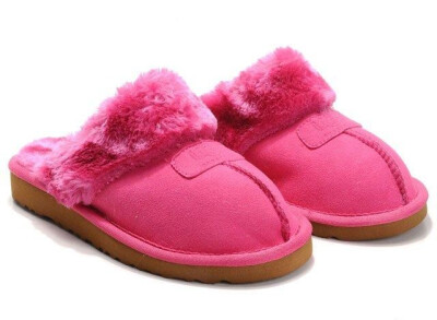 ugg 雪地靴 拖鞋 粉红色