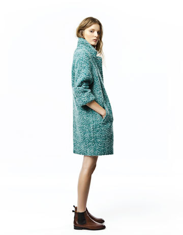 ZARA-BOILED WOOL COAT