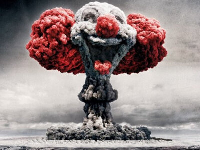 核武器，你是在搞笑是吧。战争就是在搞笑。一场大笑话！