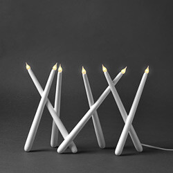 超级喜欢这张
<br /> No warranty for the accuracy of product image or description.
<br />
<br />by Josefin Hagberg
<br />Electrical candlestick. White lacquered steel. 14.25" x 9.…