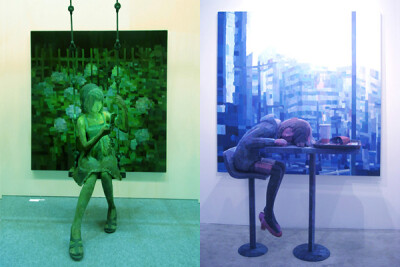 都市女孩。（from Shintaro Ohata 雕塑与绘画的组合艺术。）