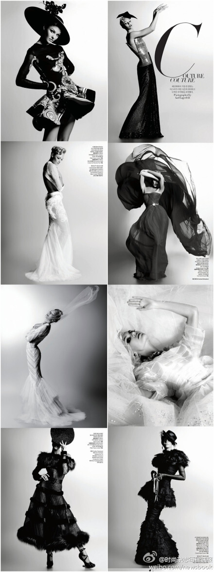 Model: Candice Swanepoel Photographer: Karl Lagerfeld Harpers Bazaar Korea December 2011