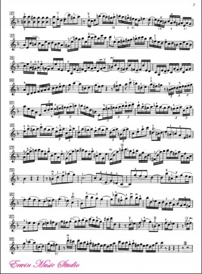 Violin I Johann Sebastian Bach, Concerto in D Minor 2 Violins BWV 1043