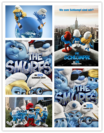 3D电影版《蓝精灵》（The Smurfs）就是一出“蓝精灵纽约历险记。“在那山的那边海的那边有一群蓝精灵”，那是80后、有着怀旧情结的我们最熟悉的回忆之一。这一次，“山的那边海的那边”的可爱蓝精灵也玩转了一把“穿越”，从魔法世界穿越到了纽约大都会。蓝精灵们寄居在一对年愤世嫉俗的轻夫妇家中，要在纽约这座大苹果之城展开冒险，要PK格格巫和阿兹猫（Azrael），要在格格巫找到他们之前回到村庄里…无关剧情，我只是纯粹喜爱这群萌萌的蓝色小人儿~~~