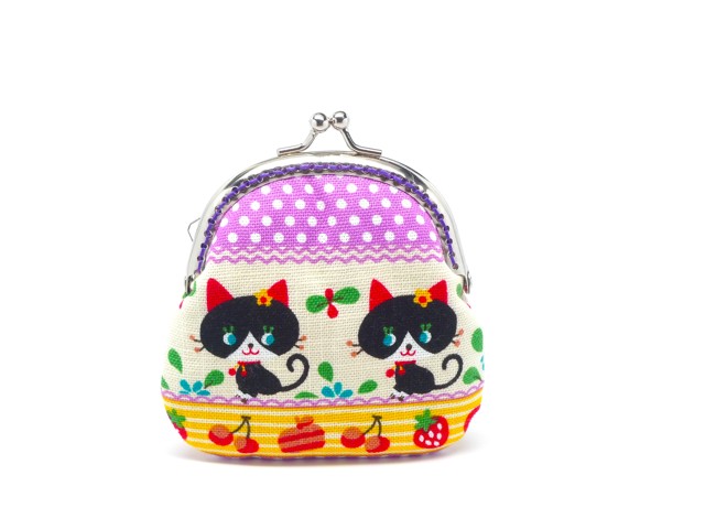 By Misala-Black kitten coin purse小黑猫零钱包