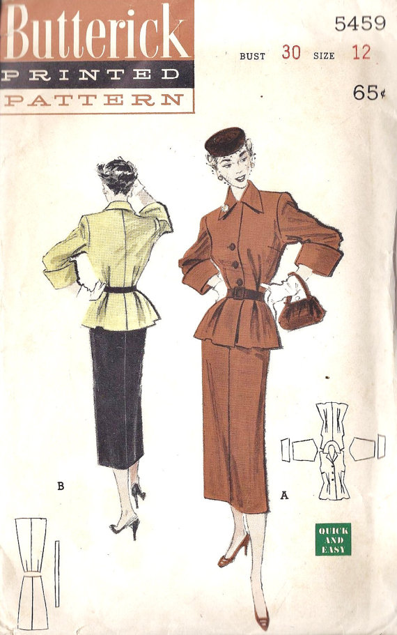 20世纪50年代的时尚插画