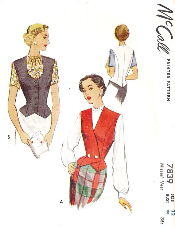 20世纪40年代的时尚插画