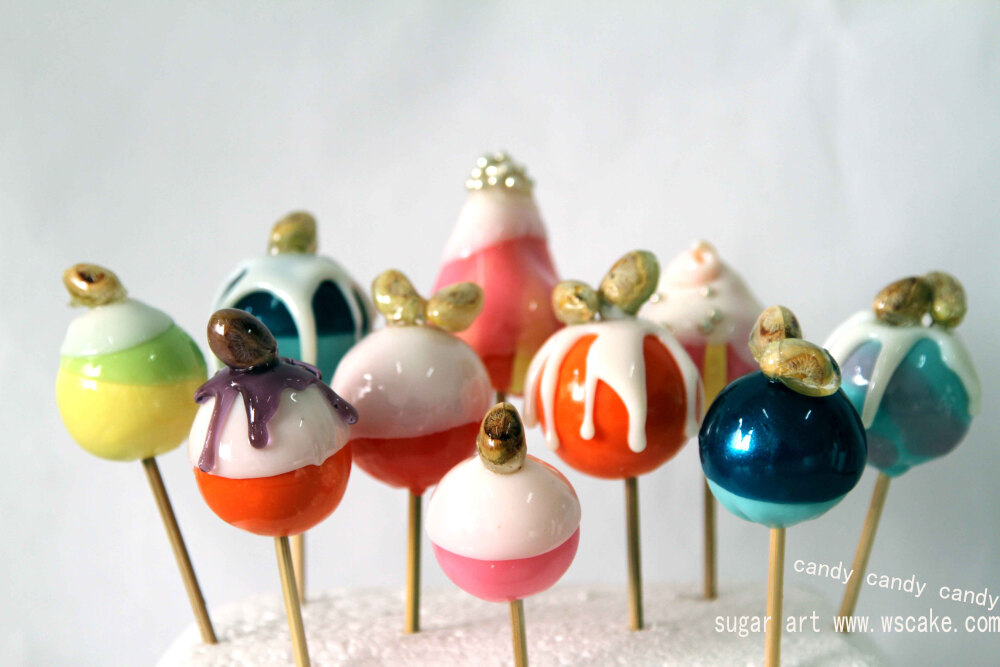 糖果果手作作品萌到翻的粉调糖果果