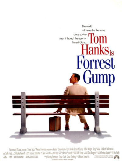 《阿甘正传》 Forrest Gump 阿甘（汤姆·汉克斯 饰）于二战结束后不久出生在美国南方阿拉巴马州一个闭塞的小镇，他先天弱智，智商只有75，然而他的妈妈是一个性格坚强的女性，她常常鼓励阿甘“傻人有傻福”，要他自强…