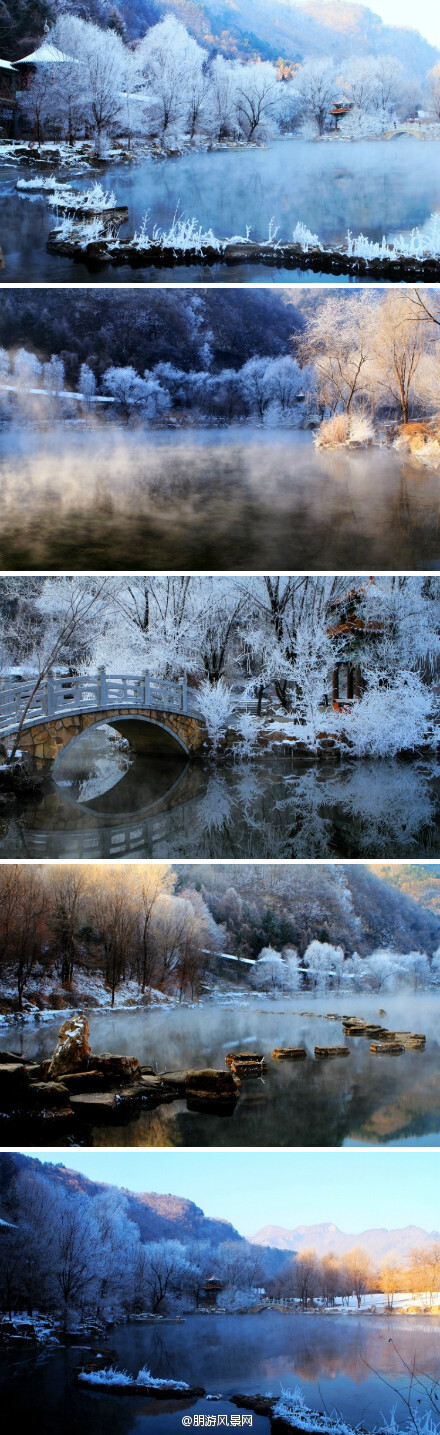 冬天的本溪水洞风景区@朋游风景网