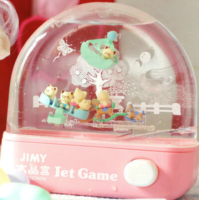 童年老玩具 怀旧复古冰激淋色 小猫游乐园 水流游戏机