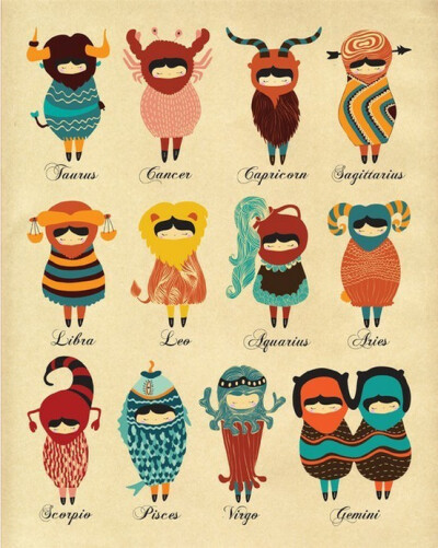 12星座插画