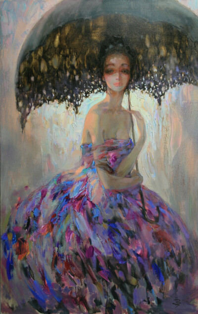 Inna Tsukakhina的油画，画里的美丽女孩，总有种神秘魅力关于作者：女性，1968年出生于俄罗斯克拉斯诺达尔……相册：http://www.flickr.com/photos/42806347@N05/