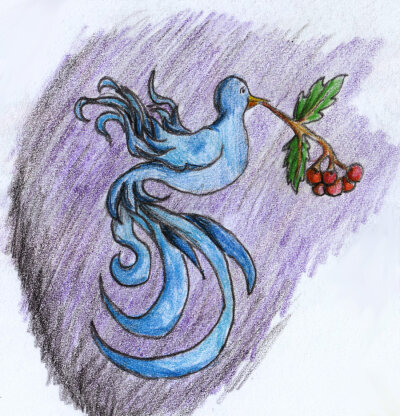 Chrismas Blue Bird