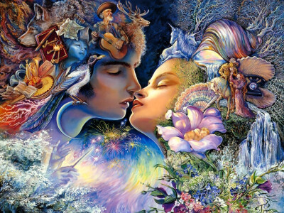 Josephine Wall - Der Kuss