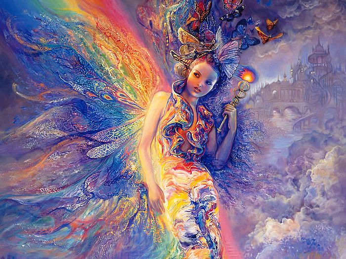 Josephine Wall - Iris Keeper of the Rainbow