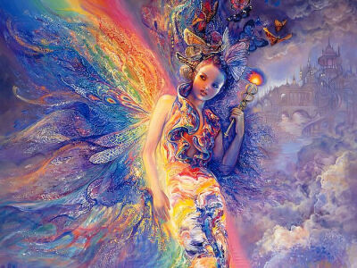 Josephine Wall - Iris Keeper of the Rainbow