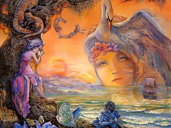 Josephine Wall - Sunset Rhapsody