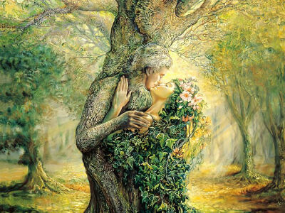 Josephine Wall - The Dryad and the Tree Spirit