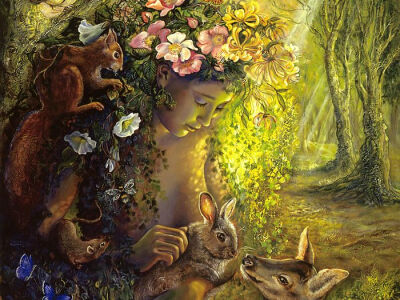 Josephine Wall - The Wood Nymph