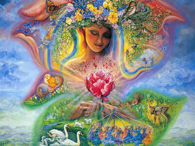 Josephine Wall-Creation of Spring