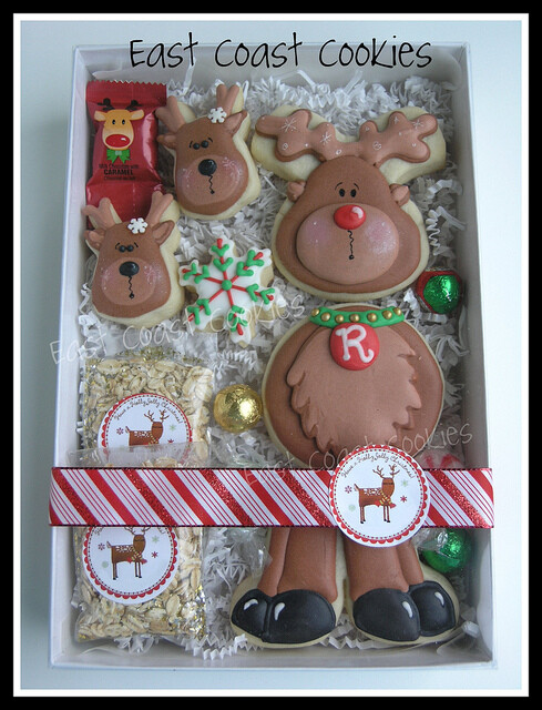 Segmented Reindeer cookie