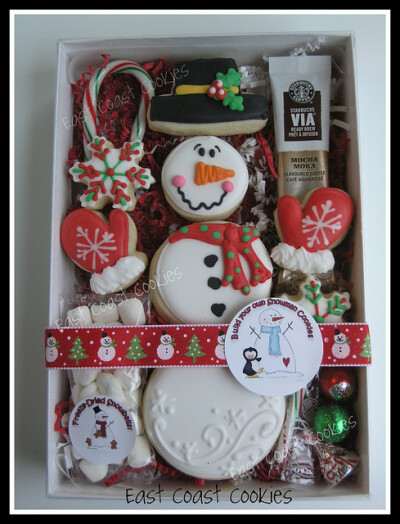 'Build your own Snowman' cookies