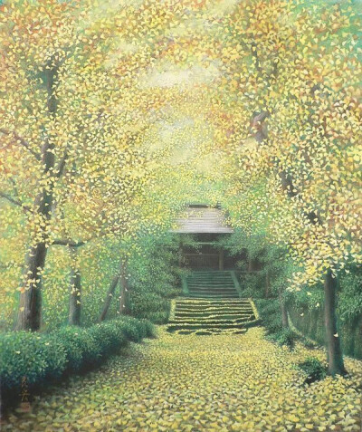 福井良宏描绘了日本的各个季节下的美丽,这组插画非常耐看.