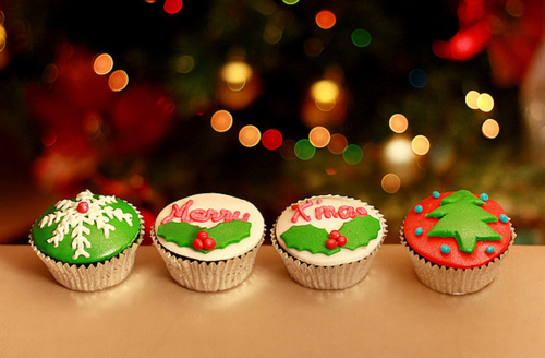 christmas cupcake