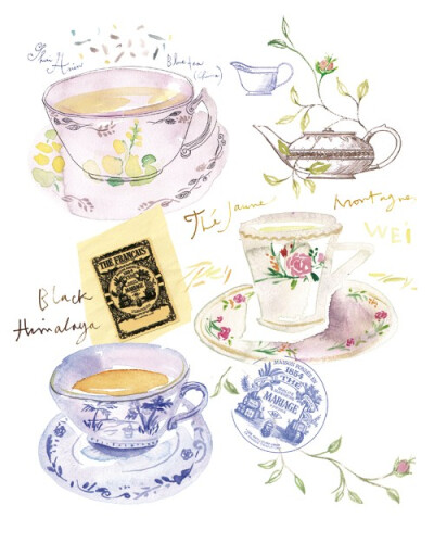 Tea time in a Parisian tea room Limited edition by lucileskitchen