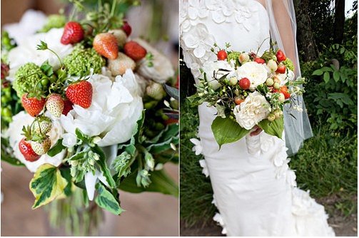 草莓味的新娘捧花哦