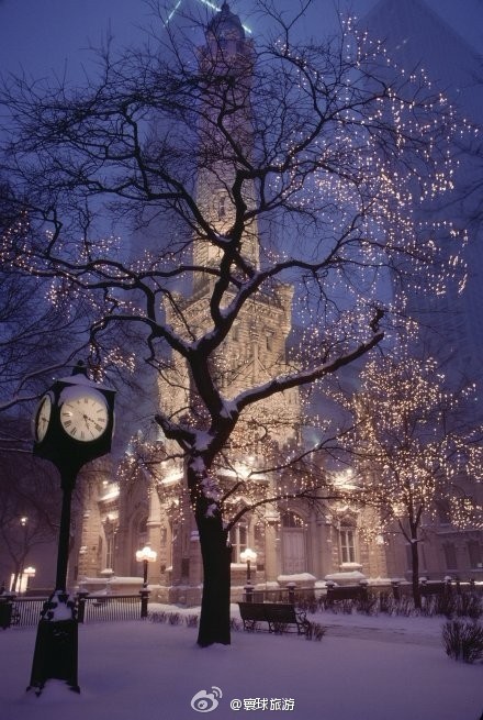 芝加哥的雪夜