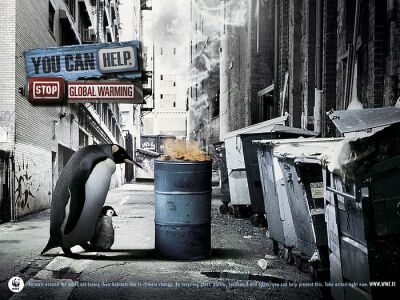 You can help. Stop global warming. 无家可归企鹅篇 - WWF全球暖化公益