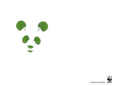 Save trees. Save wildlife 熊猫篇 - WWF保护植被和动物公益