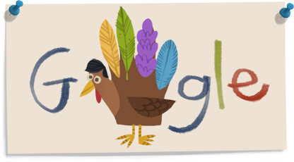 Thanksgiving 2011， Nov 24, 2011，posted by Willie Real位置: United States標記: Pop Culture, Turkey, National Holiday, Feathers, Hand, Animation, Interactive