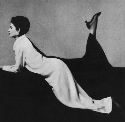 CassandraModel Benedetta Barzini is wearing a creation by Cassandra and Herbert Levine Shoes.Benedetta is photographed by Richard Avedon.Vogue,August 1966.