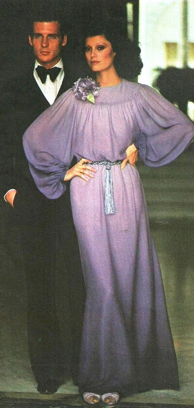 GivenchyModel is wearing a creation by Givenchy.Vogue Paris Original Patterns,1974.