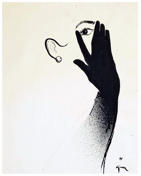 The Black Glove, by Renè Gruau, ca.1950