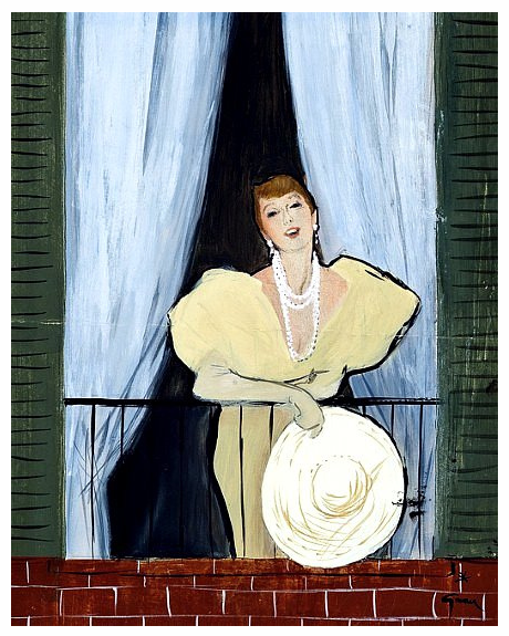 The Balcony, by Renè Gruau, ca. 1950