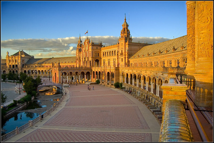 plaza espana en sevilla 2 | history, architecture, square, Andalucia, Sevilla