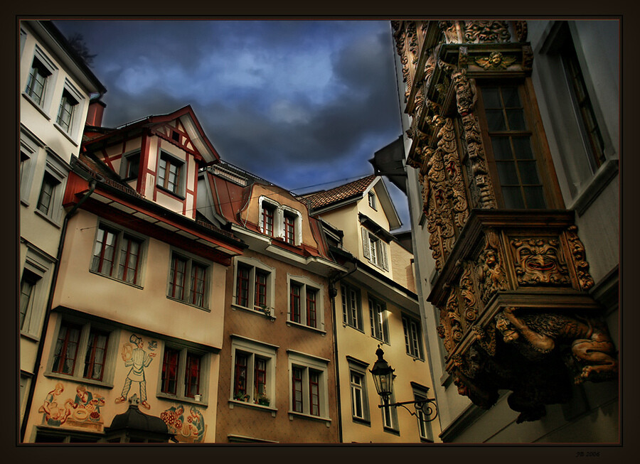 the predatory glance of balconies | switzerland, sankt gallen