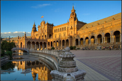 Spain Square | river, andalucia, sevilla, Spain, square