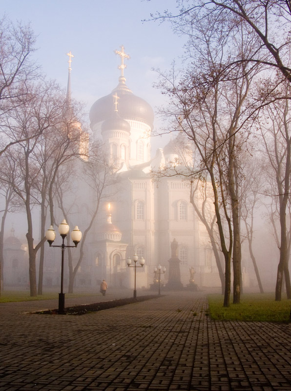 Annunciation Cathedral. Voronezh. Morning | Russia, cathedral, fog, Voronezh